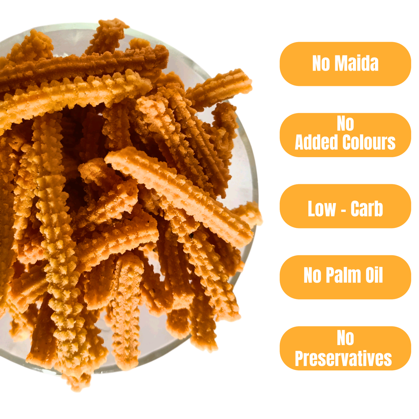 Cream & Onion Chakli Stick - 180gm | Namkeen Snacks for Foodie Indian