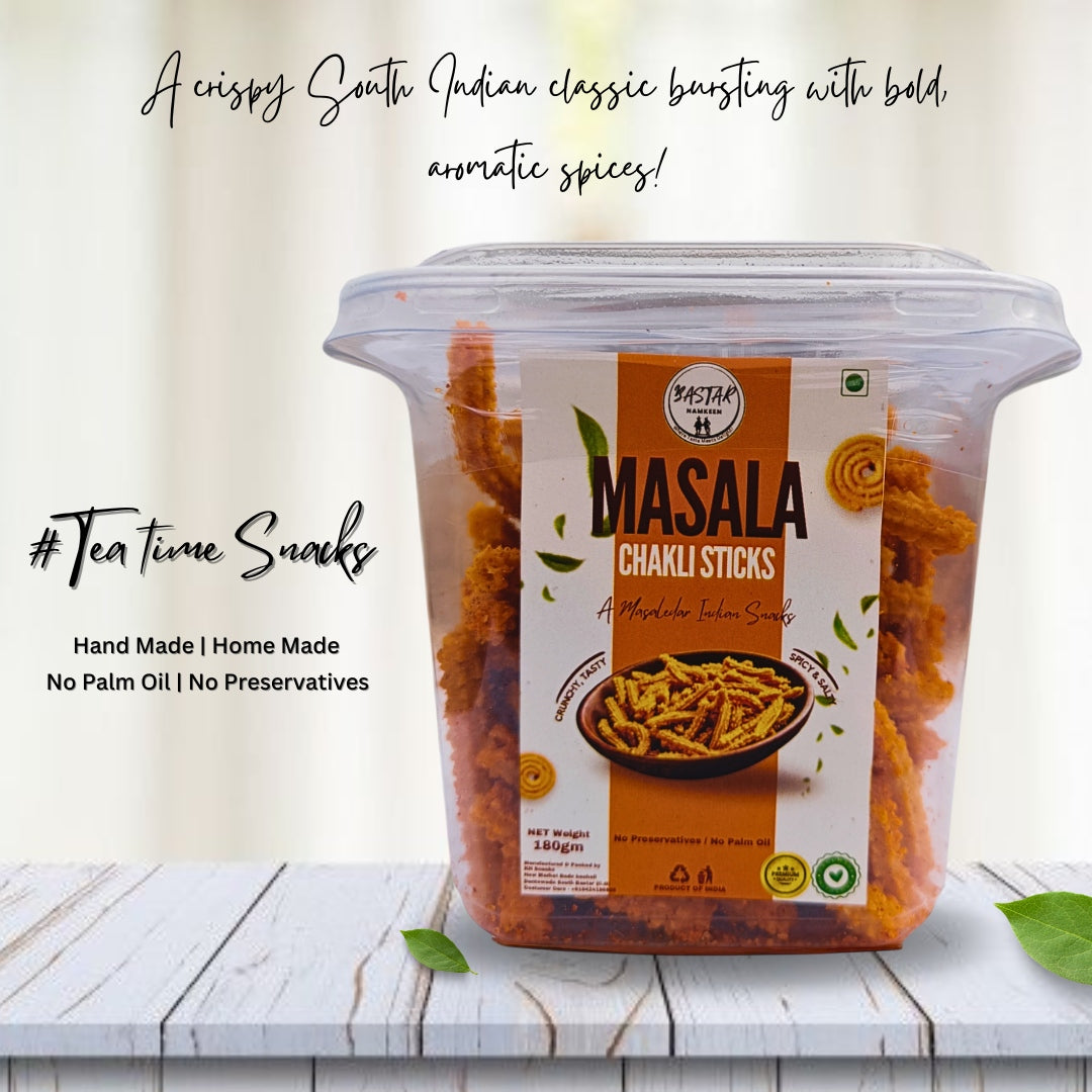 Masala Chakli Stick - 180gm | Namkeen Snacks for Foodie Indian