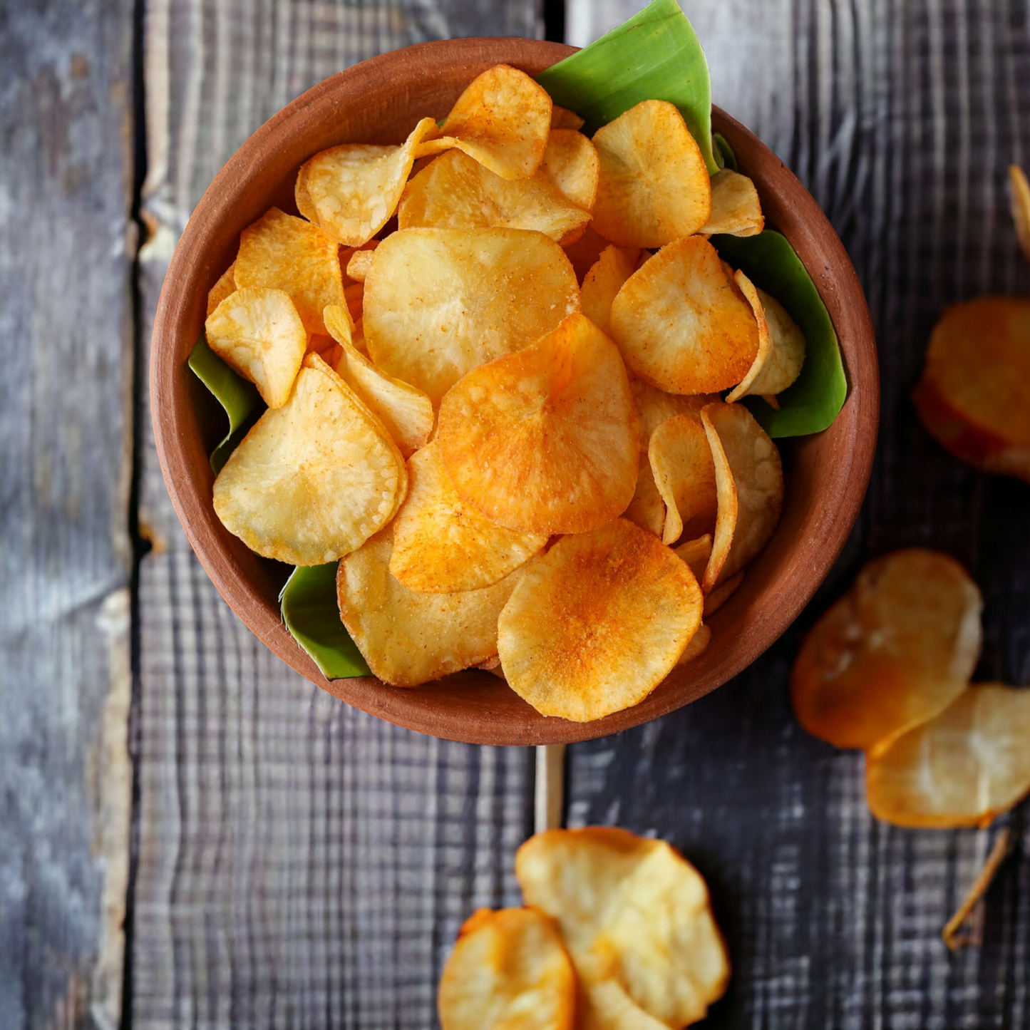 Tapioca Chips - 200g A Crunchy Delight | Namkeen Snacks for Foodie Indians